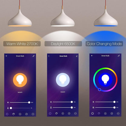 UanTii Smart Light Bulb 13W Tuya WiFi Smart Bulb Led Lamp E27 RGB Smart Light Bulbs Wireless Remote Control Smart Lamps for Alexa and Google Assistant