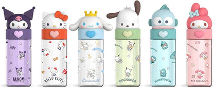 Roffatide Cartoon Kuromi Plastic Cup Bottle Portable Tumblers Travel Mugs Plastic Shaker Bottle Direct Drinking Cup Water Track Bottle Portable Leakproof Water