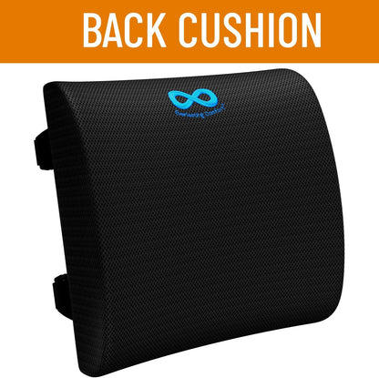 Everlasting Comfort Lumbar Support Pillow - Memory Foam Back Cushion for Office Chair, Car, Gaming, Recliner - Back Pain Relief