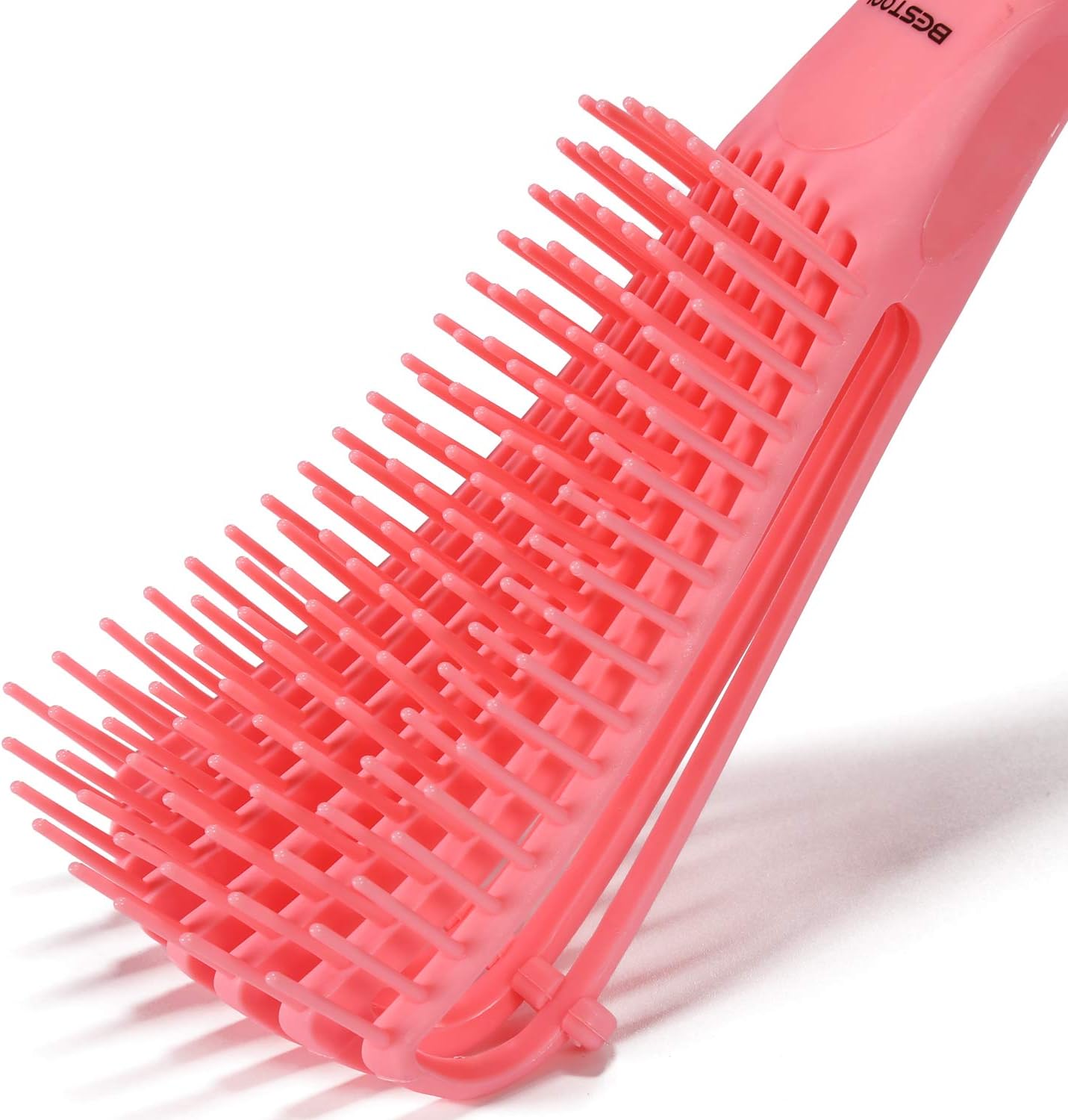 BESTOOL Hair Brush, Detangling Brush for Natural Black and Curly Hair (Pink, Afro 3/4abc), Ideal for Wet or Dry Hair