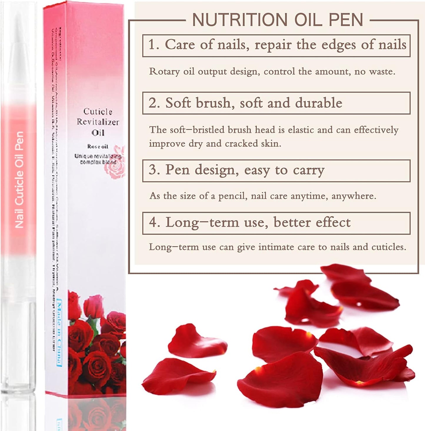 SULLMAR Nail Cuticle Oil Pen 28Pcs Nail Care Oil Pen Nail Nourishment Polish With Vitamins Moisturized Gel Repair For Gel Nails Care