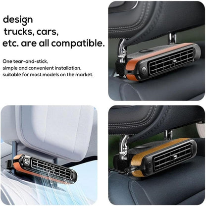 Car Seat Cooling Fan - USB Car Backseat Fan, Mini Cars Seat Electric Fans, 3 Adjustable Wind Speeds for Sedans, SUVs, RVs, and Mini Cars(Red)