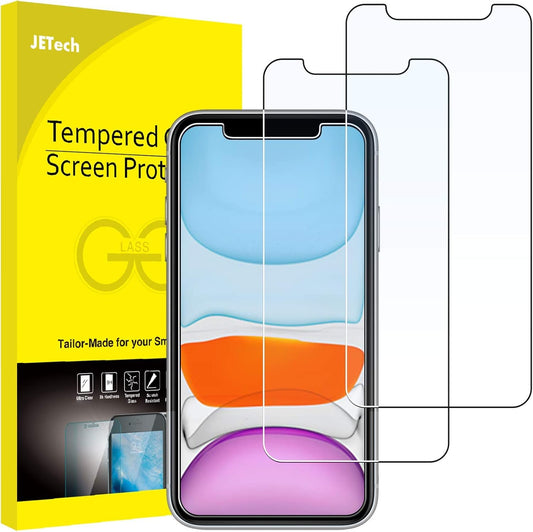 JETech Screen Protector for iPhone 11 and iPhone XR 6.1-Inch, Case Friendly, Tempered Glass Film, 2-Pack