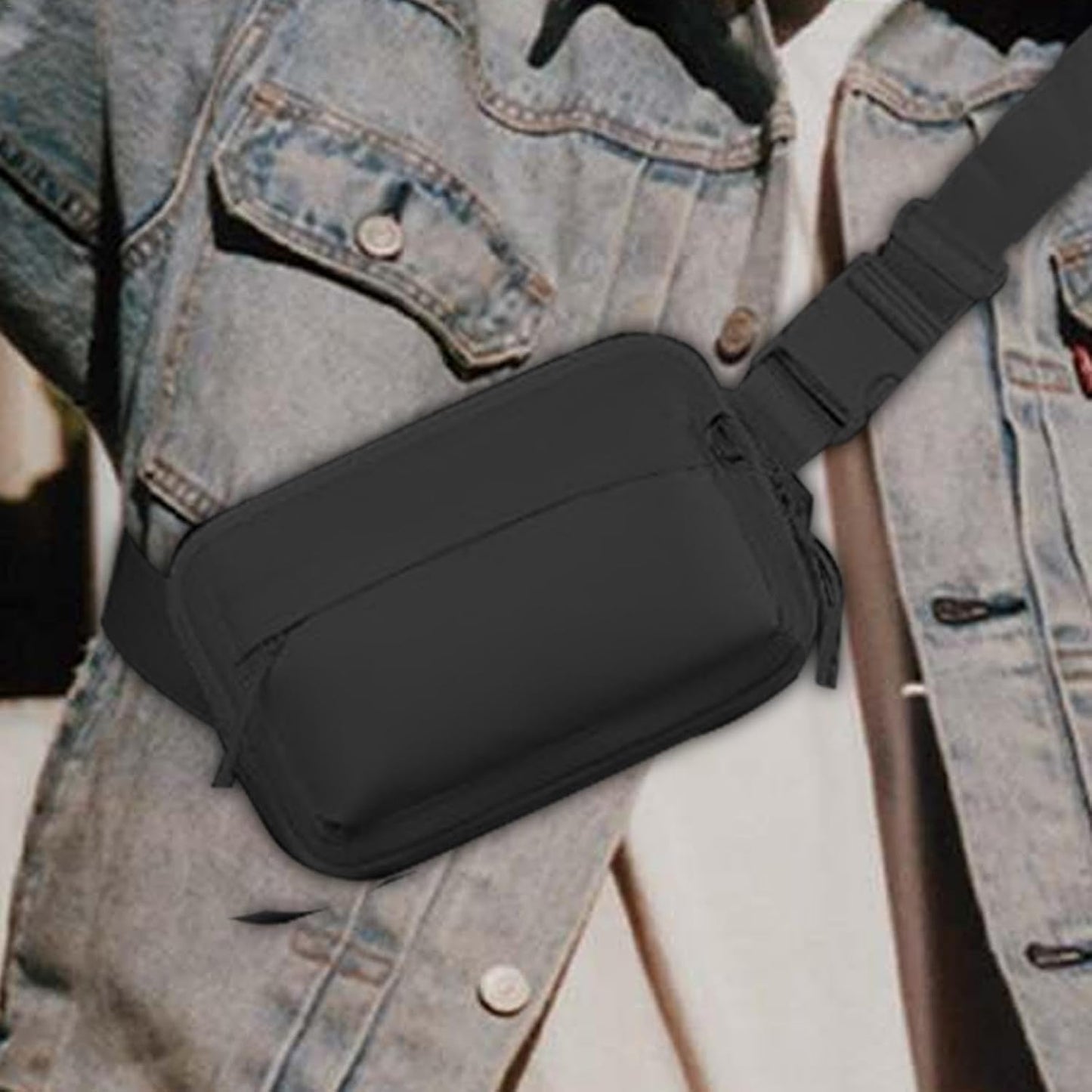 Running Waist Packs, Waterproof Waist Backpack, Running Fanny Pack, Waist Pack for Men, Waist Pack for Women, Workout Gear Accessories, Lightweight Running Pack, Adjustable Waist Bag, Black, Please