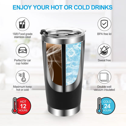 Thank You Gifts for Men,Women Thank You for Being Awesome Mug Tumbler, Appreciation Gift Teacher, Inspirational Birthday Gifts for Friends, Men, Dad, Husband, Coworker-Stainless Steel Tumbler 20 Oz
