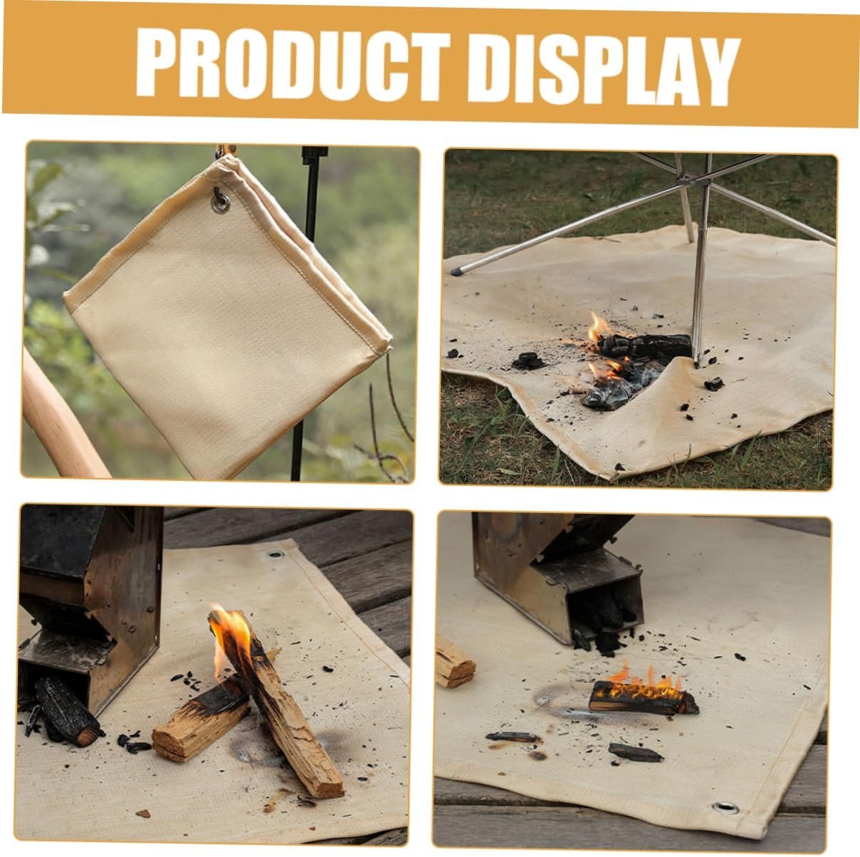 jojofuny Fire Mat Home Emergency Thermal Blankets Plush Tarp Waterproof Sofa Comforter Fire Safety Blanket Prepared Fire Blanket Couch Throw Blanket Electric Blanket Tent Fiberglass Cloth