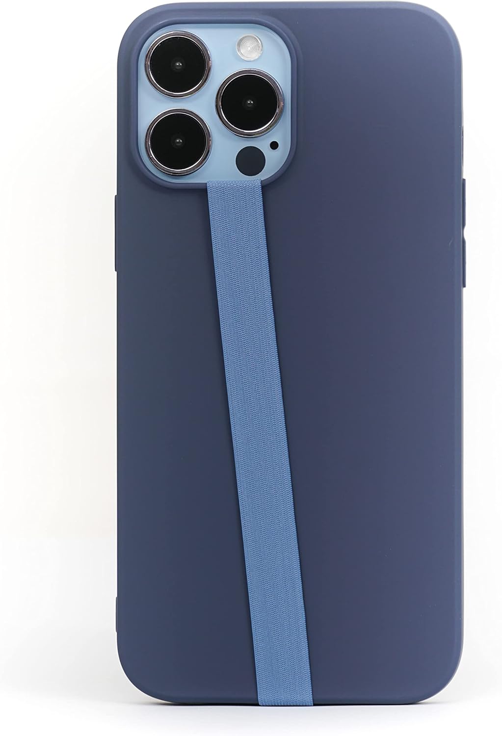 TFY Elastic Phone Strap, Universal Slim Hand Finger Grip, Non-slip Cell Phone Holder, fit Most Smartphones Case - 2 Pieces (Blue)
