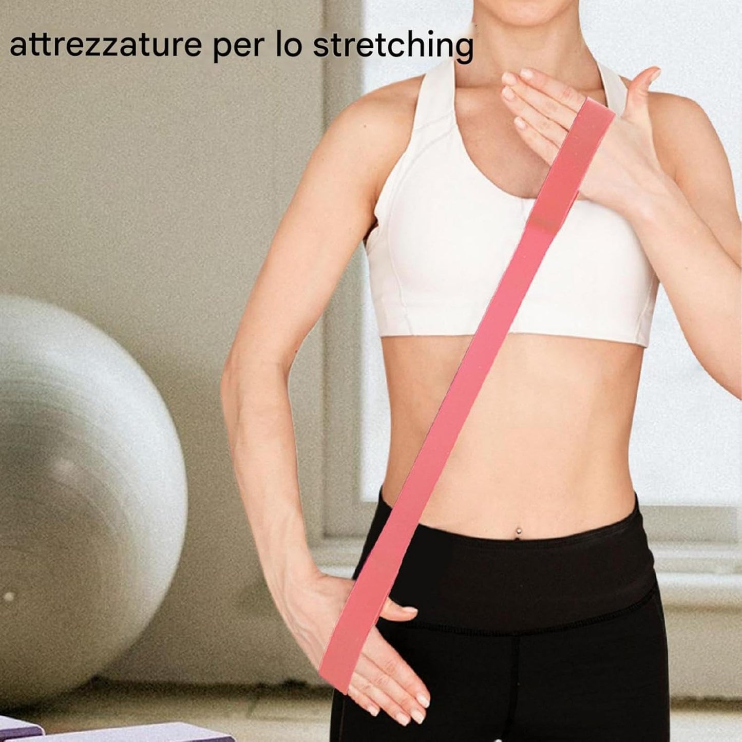 Resistance Band, Portable Workout Band, Stretching Strap, Handle Exercise Equipment, Strength Training Gear, Compact and Lightweight, Home Gym and Travel Fitness