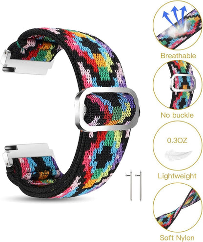Compatible for Polar Ignite 3 Band, Lamshaw Stretch Elastics Nylon Adjustable Replacement Strap Accessories Compatible for Polar Ignite 3/Polar Ignite 2/Polar Ignite