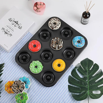 2 Pack Donut Pan,Non-Stick Donut Pan,for Oven Microwave Freezer Safe