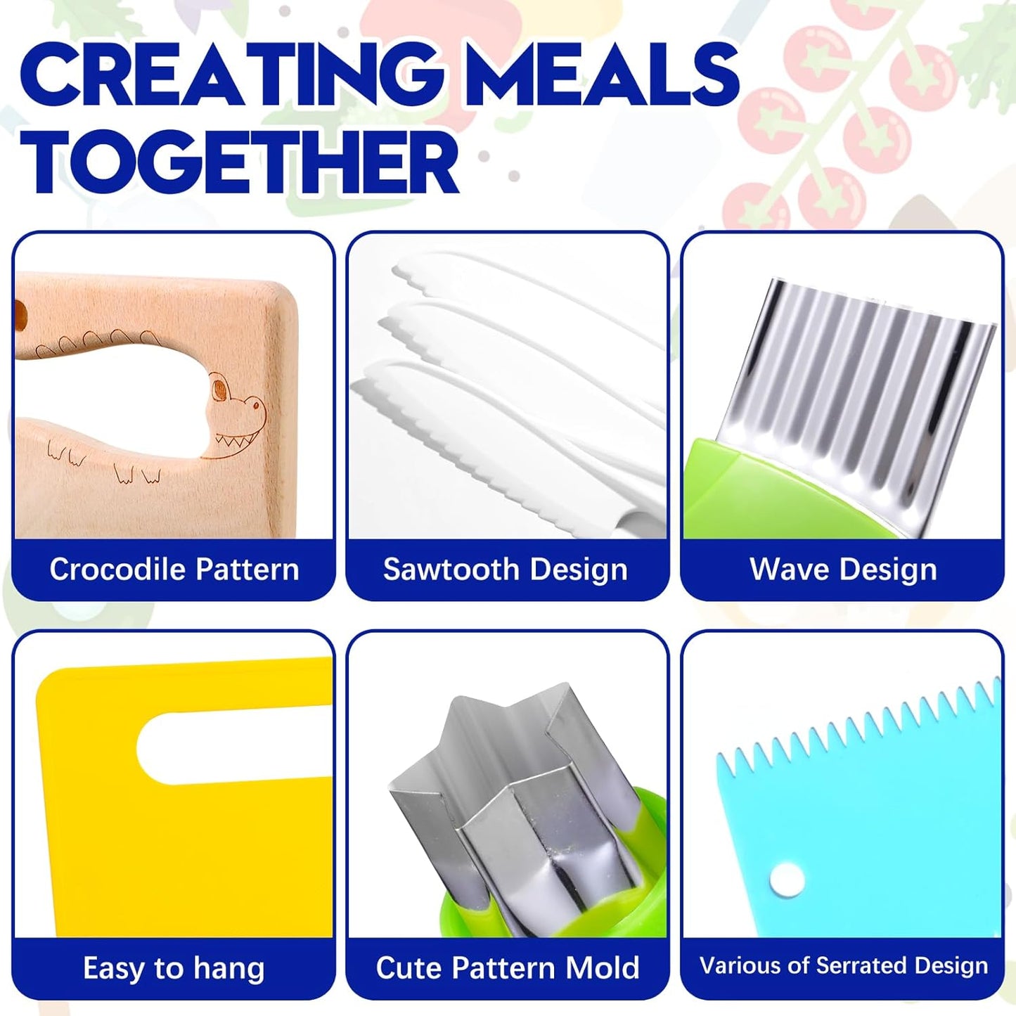 PELOSTA 18 Piece Play Kitchen Toys for Kids,Montessori Kitchen Tools for Toddlers Real Cooking,Kids Safe Knife,Gloves,Cutting Board,Scissors for Pretend Play,Birthday Gifts for Girls & Boys Age 3-8c
