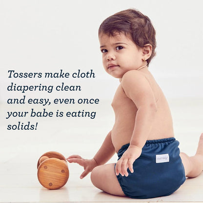 Esembly Tossers, Cloth Diaper Disposable Bamboo Liner, Fragrance-Free and Chlorine-Free, One Size, 200 Liners (2-Pack)