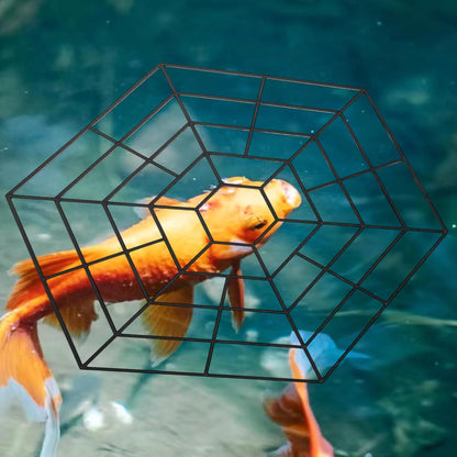 Pond Netting, Fish Protector with Hexagonal Mesh, Shrimp Safety Cover, Protective Tools Set, for Garden Accessories, Defending Against Herons, Raccoons, Outdoor Use, 10.55x10.55 inches