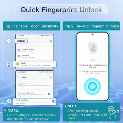 JETech Privacy Screen Protector for Samsung Galaxy S24+ / S24 Plus 5G 6.7-Inch, Anti-Spy Tempered Glass Film, Fingerprint ID Compatible, 2-Pack