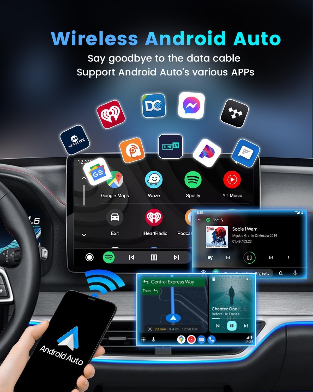 Carlinkit Mini SE Pro Wireless CarPlay Adapter/Wireless Android auto A dapter, Hige-Grade Durability, USB-C/A Universal Car Adapter for iOS/Android