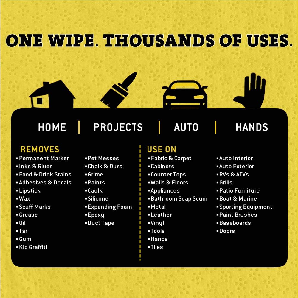 Tub O Towels Heavy-Duty 10 x 12 Size Multi-Surface Cleaning Wipes 90 Count Per Canister