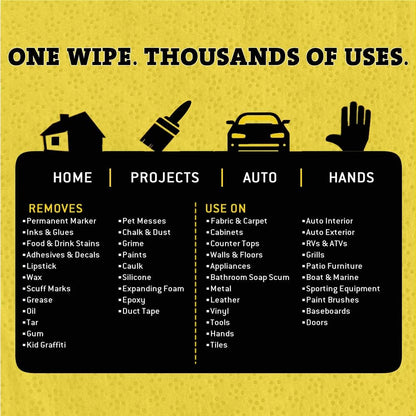 Tub O Towels Heavy-Duty 10 x 12 Size Multi-Surface Cleaning Wipes 90 Count Per Canister