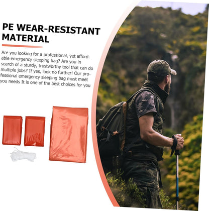 ibasenice Emergency with Thermal Insulation Survival Sack for Outdoor Camping Lightweight Portable Emergency Blanket Tent Essential for Cold Weather Protection