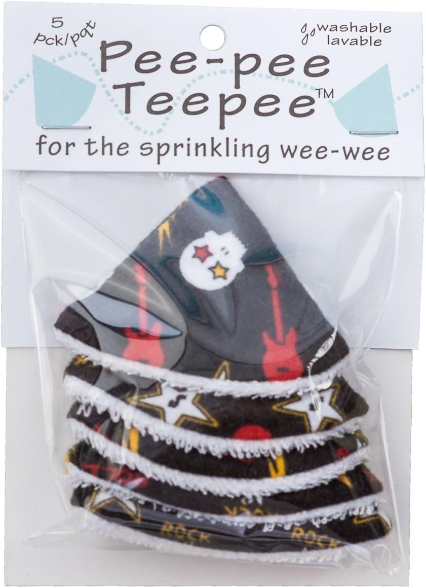 Pee Pee Teepee Skulls Black 5 pieces baby boy pee shield babyboy essentials peepeeeteepee baby diaper cover for boys teepee shield pee covers
