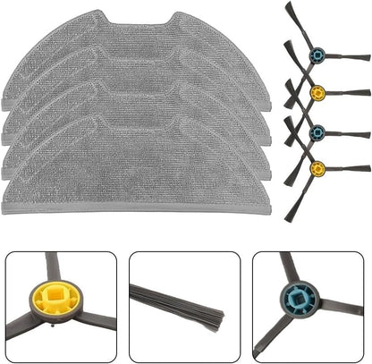 Cleaning Essentials - Panno mocio e spazzole laterali, compatibili con Eureka Series
