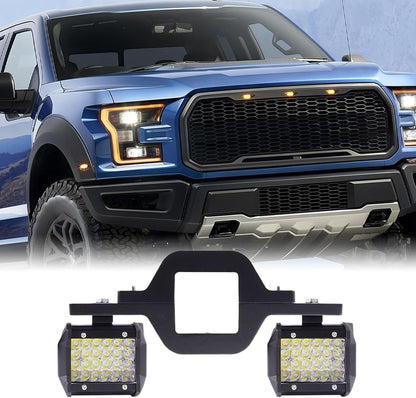 Led Light Pods, Tailgate Strip, 285mm/1.22inches Waterproof Spotlight, Reverse Lighting Feature, Towing Hitch Brackets Included, 1 Set Red White, Pickup Truck Boat Accessory