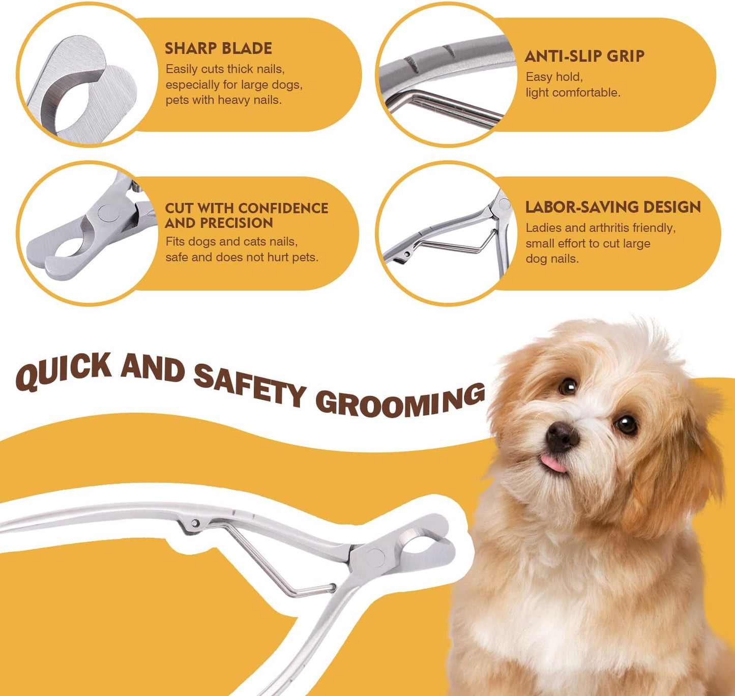 ElighMoo Dog Grooming Brush Kit,Deshedding Dog Brush for Shedding Short Hair Dogs with Pet Nail Clipper and File, Two Sided Pet Brushes for Dogs Removing Dirt & Loose Hair(7PCS) BLACK
