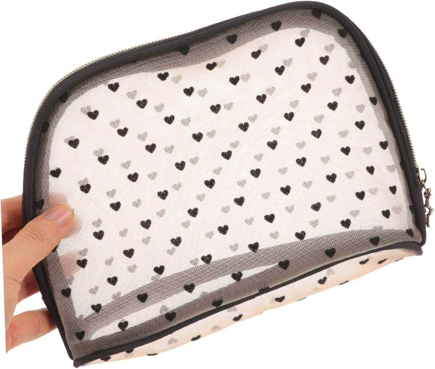 BESPORTBLE Women's Makeup Bag Portable Travel Cosmetic Organizer Two Layers Transparent Case for Make Up and Camping Accessories, Black, modern