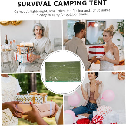 JUMPLAWN Emergency Thermal Survival Tent Multi Functional Outdoor Camping Durable Windproof Blanket for Hiking Expeditions Emergency Situations