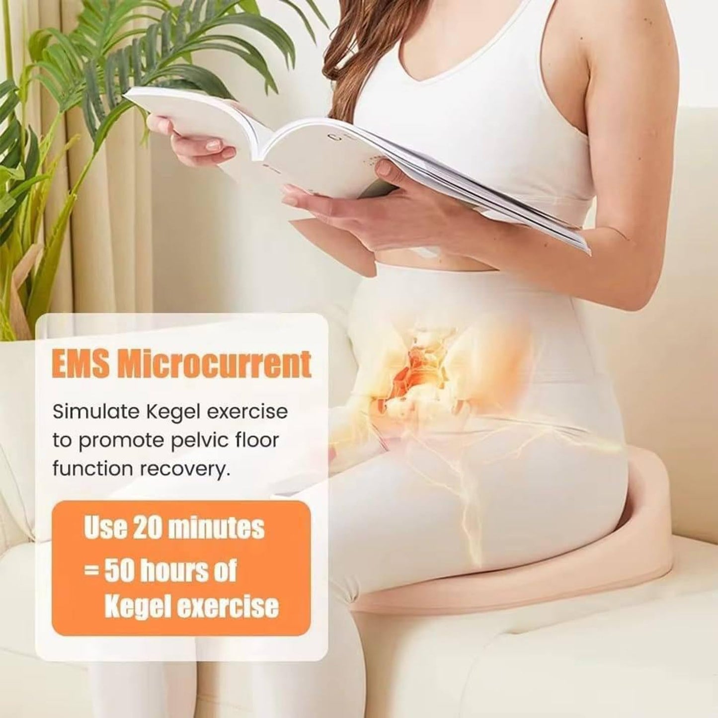 ZXSYYDS Pelvic Floor Muscle Orthosis, Electric Pelvic Floor Muscle Repair Tool for Postpartum Rehabilitation and Beautiful Buttocks