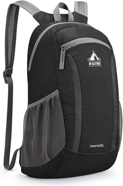 G4Free 16L Hiking Daypack, Lightweight Nylon Packable Small Backpack for Travel Camping Outdoor Men Women