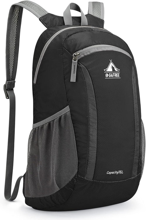 G4Free 16L Hiking Daypack, Lightweight Nylon Packable Small Backpack for Travel Camping Outdoor Men Women