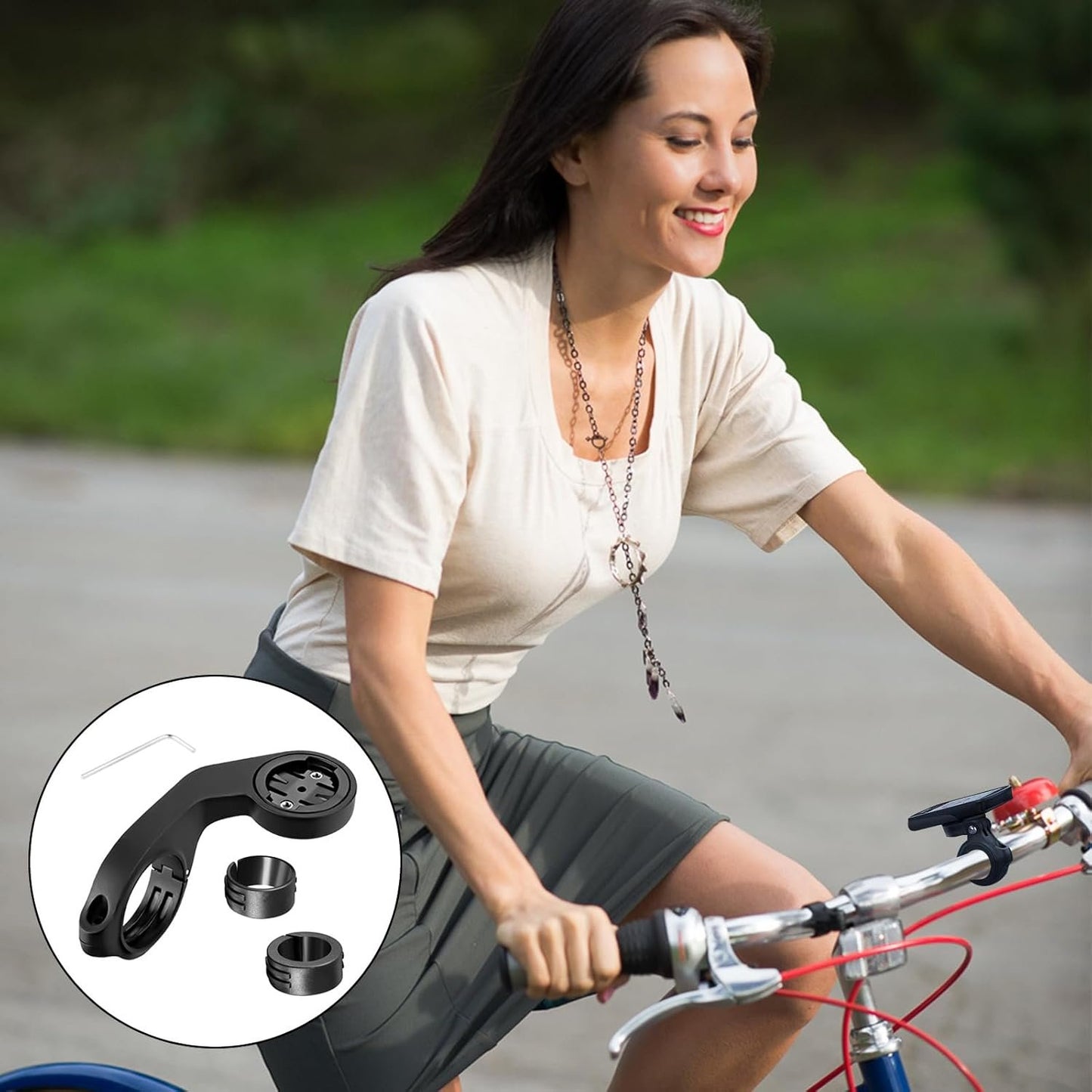 Bike Mount for Gamin Edge Explore 2 Bike Mount Compatible with Garmin Edge 530 540 520 510 500 200 130 20 25 800 810 820 830 840 1000 1040 1030 Plus GPS Computer