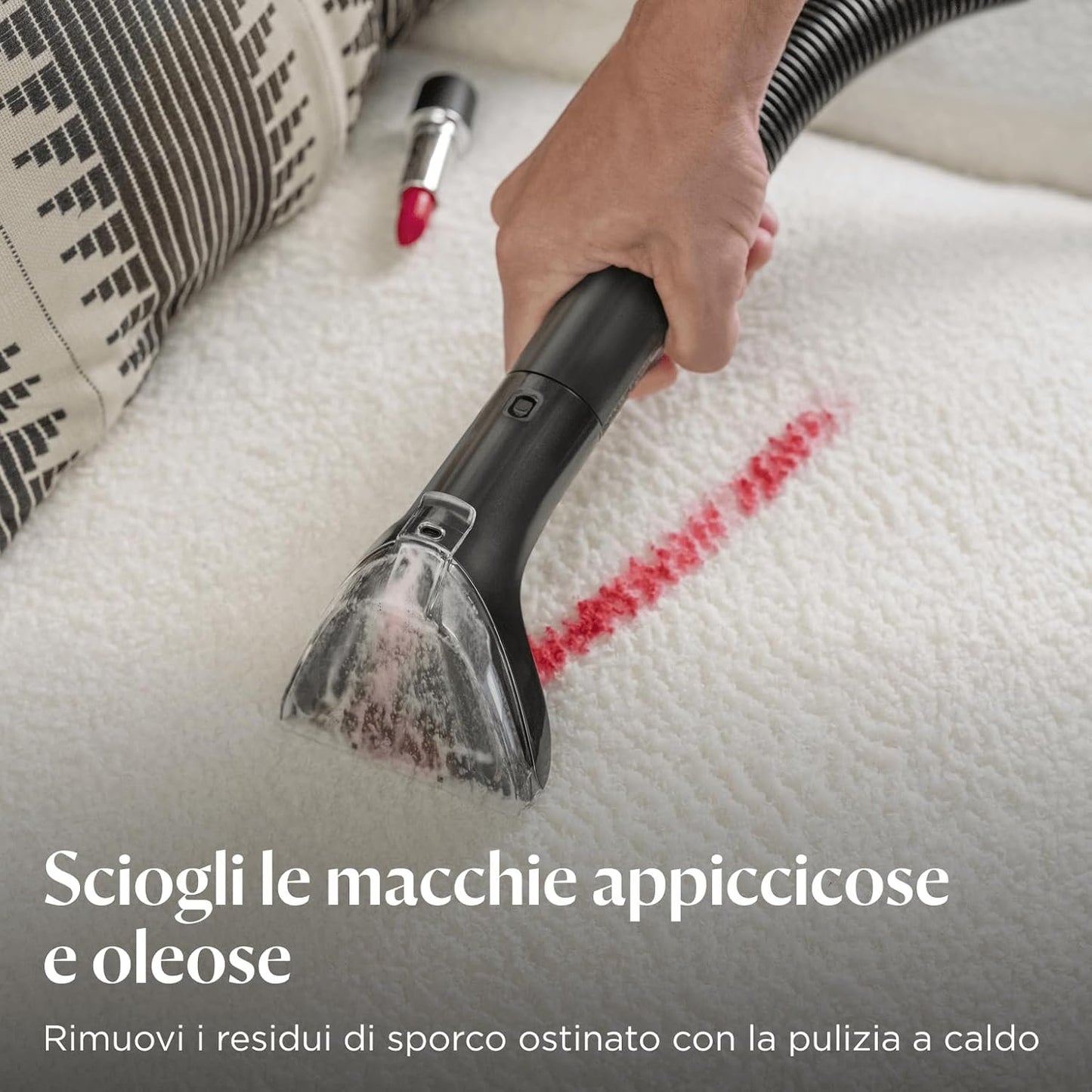 BISSELL SpotClean ProHeat Advanced Carpet and Upholstery Cleaner, Upholstery Washer, 1125W Engine, Triple Stubborn Stain Cleaner, Multi-Surface Compact, Filaire, 3924N