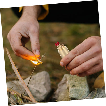 DECOMELODY Outdoor Watertight Metal Match Case Durable Storage Box for Camping and Survival