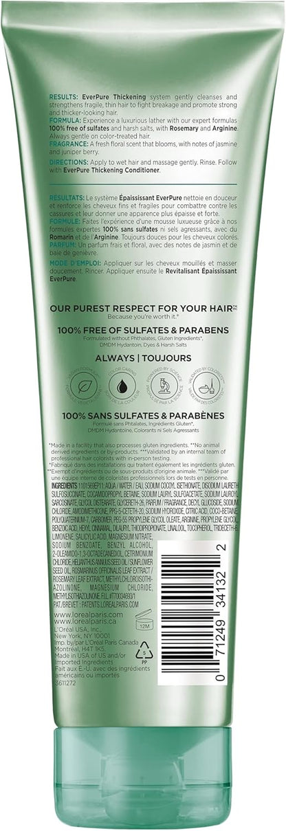 L'Oreal Paris Ever Strong Thickening Shampoo, 8.5 Ounce