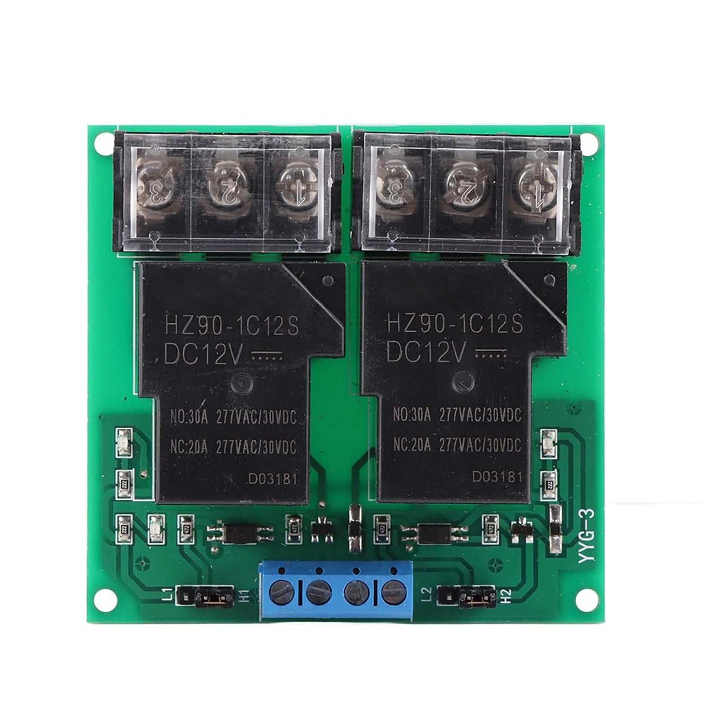 High Power Two Way Bidirectional Optocoupler Isolation Relay Module 30A YYGâ€‘3 for Home Automation System (12VDC)
