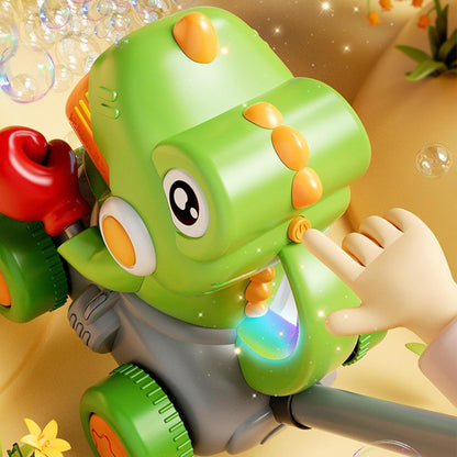 Dinosaur Bubble Lawn Mower, Leakproof Waterproof Bubble Machine, Portable Toy Boys Aged 3+, Convenient for Garden Play, Backyard Fun, and Beach Adventures