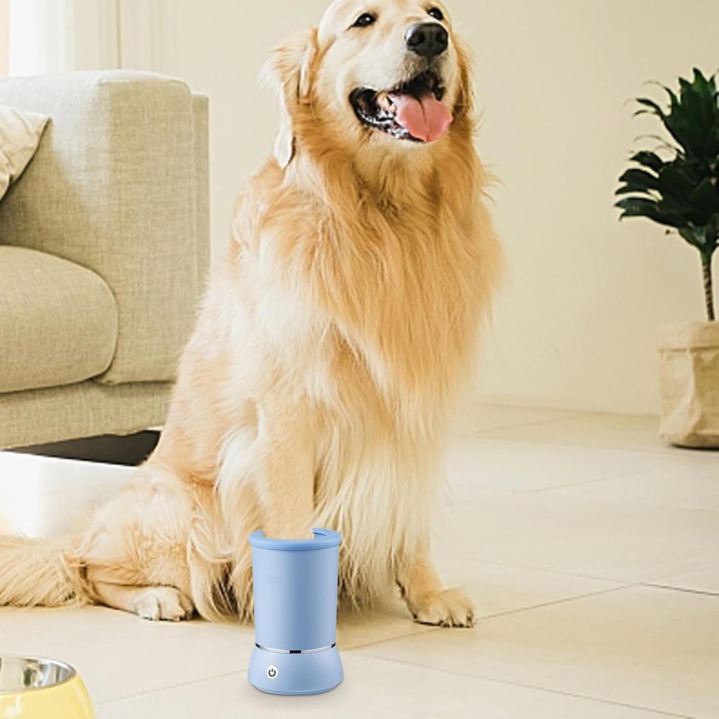 Pet Paw Cleaning Device - Automatic Dog Paw Cleaner Cup, Portable Electronic Paw Cleaner | USB Rechargeable Paw Rinsing System, Pet Paw Hygiene Device Washing Machine for Big Dog and Cat Grooming