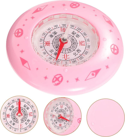 GOOHOCHY Mini Compass for Student Outdoor Portable Plastic and Metal Material Compact Design Random Color