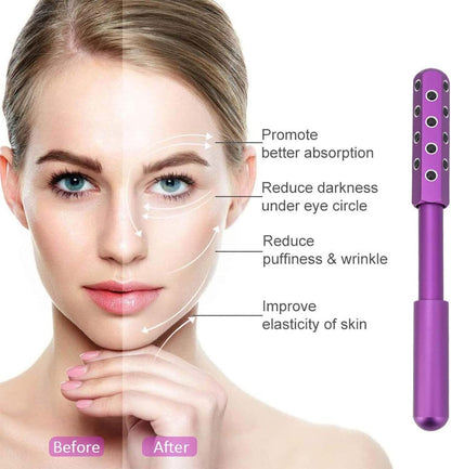 Face Roller - Uplift Massaging Beauty Roller | Anti-Aging Glow Skin Tool, Firming Depuffing Lifting Portable Sculptor for Travel Contouring, Skin Care Routines, Rejuvenation, Reduces Swelling