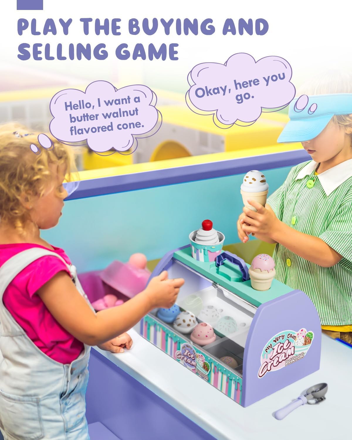 Lehoo Castle Play Food, 3 Year Old Girl Toys Pretend Play, Ice Cream Toy 3 Year Old Girl Gifts, Kids Toys for 3 Years