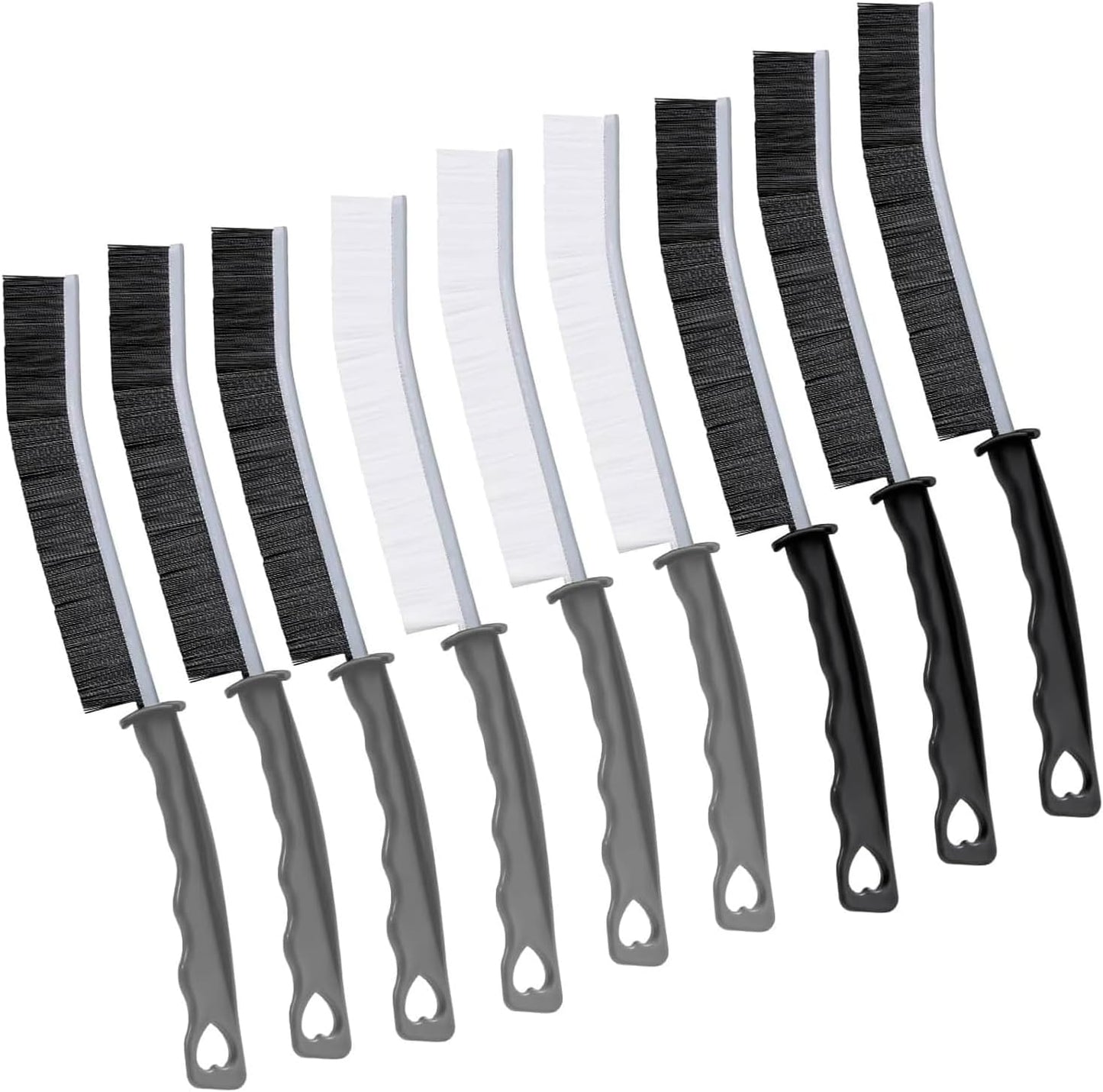 YUENTOEN 9Pcs Crevice Cleaning Brush, Multifunctional Gap Cleaning Brush Tool, Bathroom Gap Brush, Hard Bristle Crevice Cleaning Brush for Kitchen, Bathroom