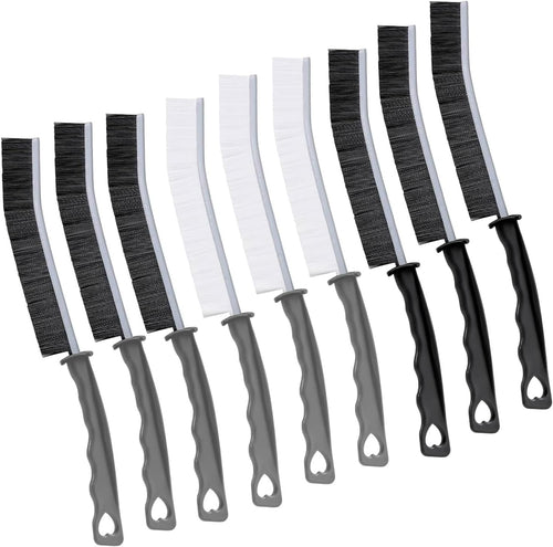 YUENTOEN 9Pcs Crevice Cleaning Brush, Multifunctional Gap Cleaning Brush Tool, Bathroom Gap Brush, Hard Bristle Crevice Cleaning Brush for Kitchen, Bathroom