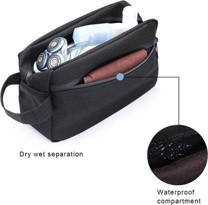 Etercycle Toiletry Bag for Men, Portable Travel Toiletry Organizer Bag,Shaving Bag for Toiletries Accessories (Black)