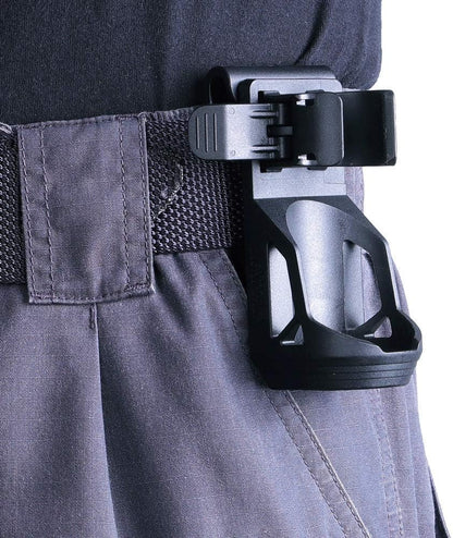 Nextorch V5 Tactical Torch Pouch Holder, 360 Degree Rotation Adjustable Flashlight Holster for Belt with Lever Side Lock System for 1"-1.25" Diameter Flashlight, Black