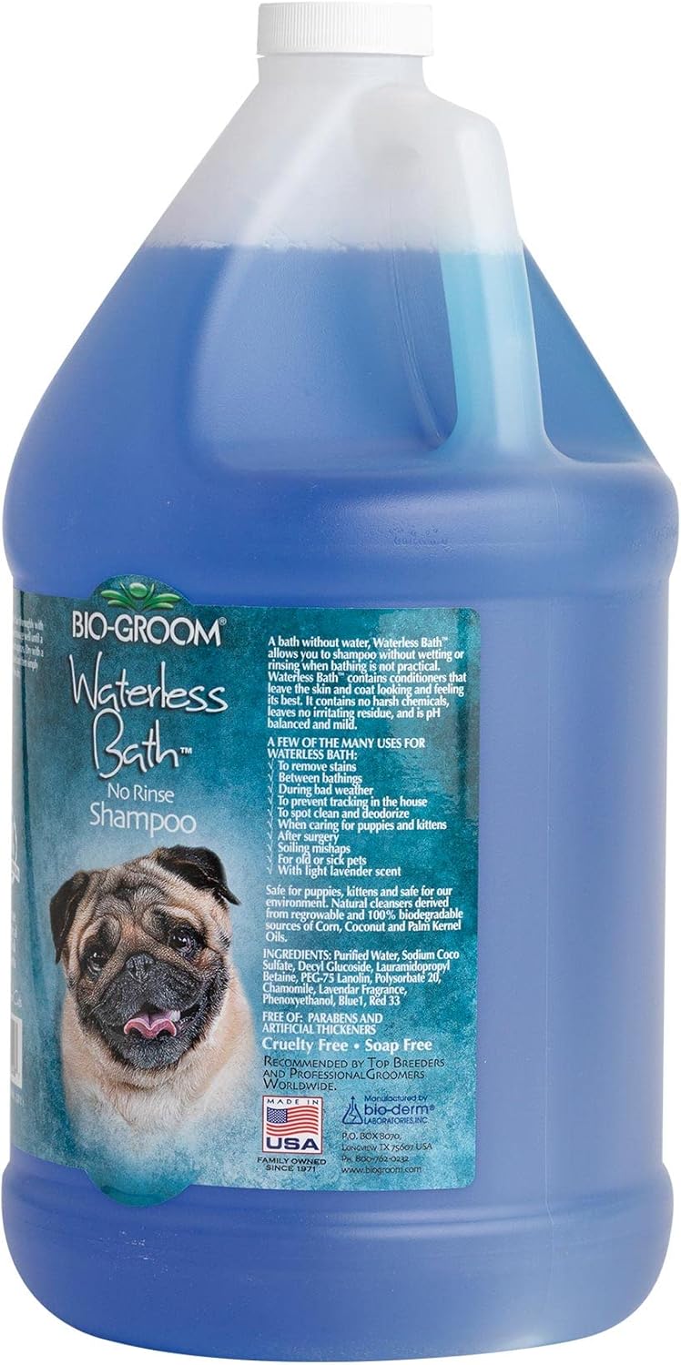 Bio-Groom Waterless Dog Shampoo - Tearless, No-Rinse Bathing Supplies, Puppy Wash, Cat & Dog Grooming, Cruelty-Free, Made in USA, Dry Shampoo Spray - 1 Gallon