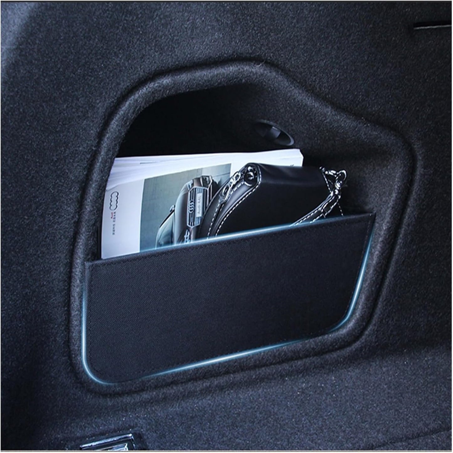 MEFALO For Audi, A4 B8 B9 A3 8V 8P Q3 8U Auto Accessories,Car Trunk Side Storage Organizer Board Trunk Storage Plate Plank Accessoriesf Trunk Organizers(For A4 09-16)