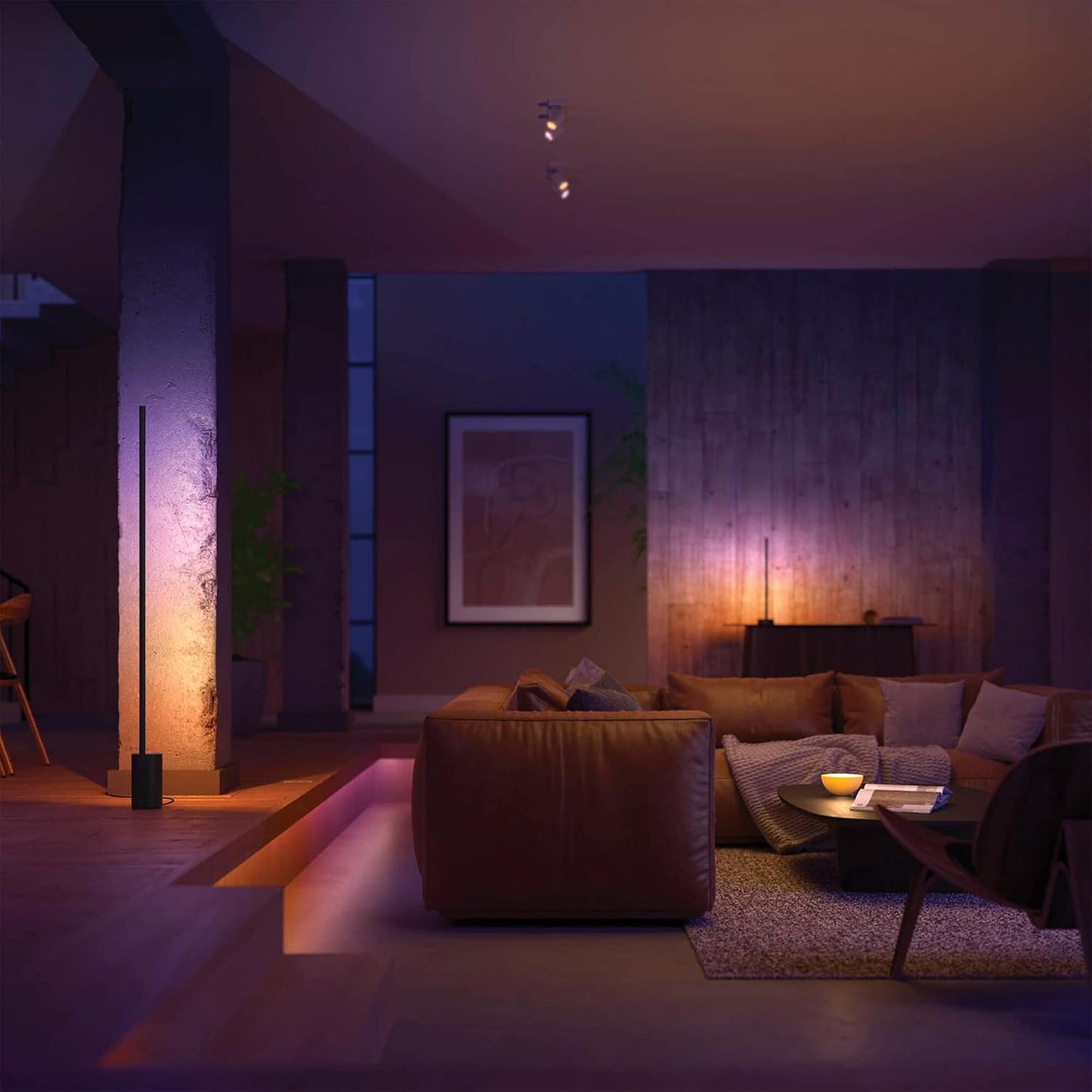 Philips Hue White and Color Ambiance Gradient Signe, Lampada da Tavolo LED, Smart, 16 Milioni di Colori, con Bluetooth, Bianca
