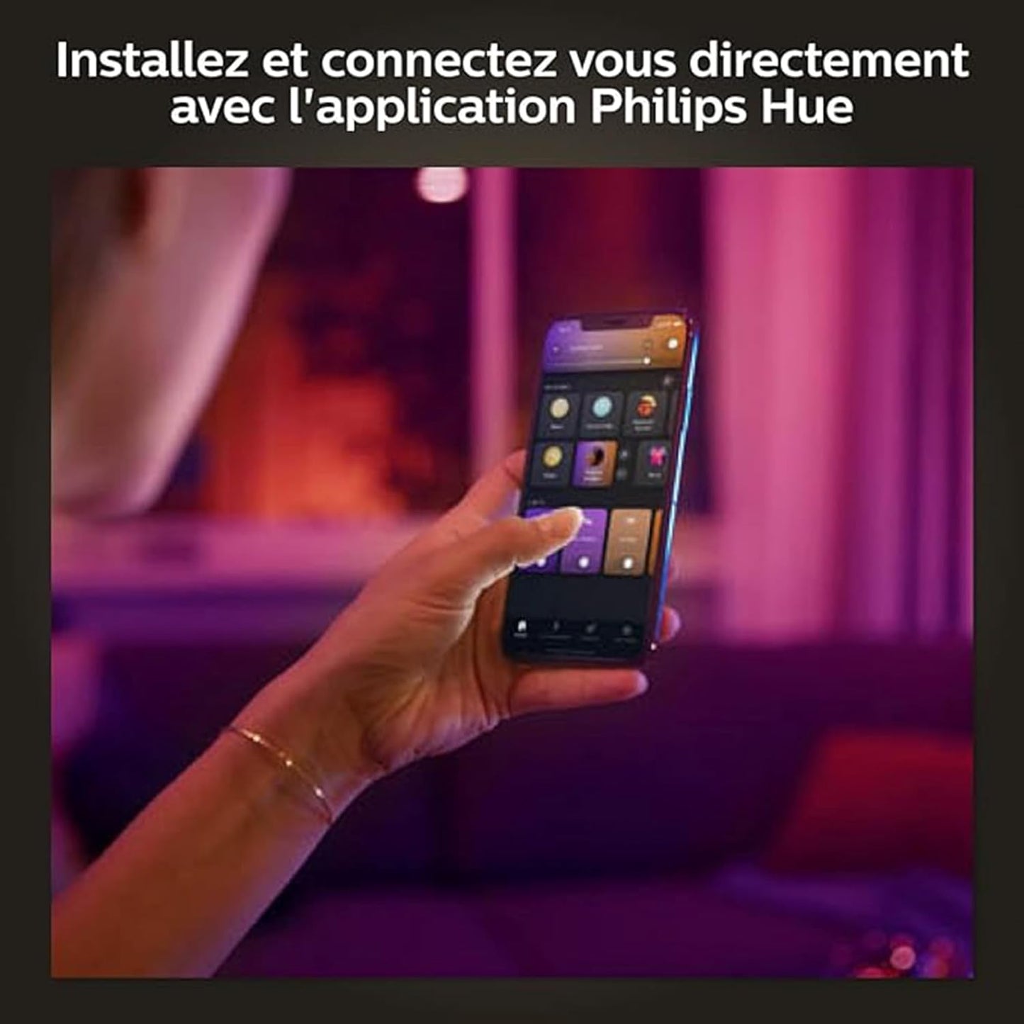 Xamento M Hue Ceiling lamp Black