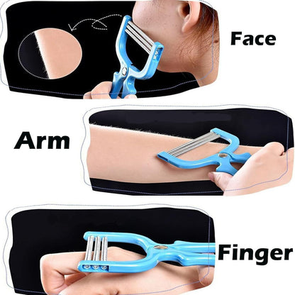 SYXLS 3 Pieces Epilator, Spring Epilator Tool, Handheld Facial Hair Removal, Facial Hair Removal Tool